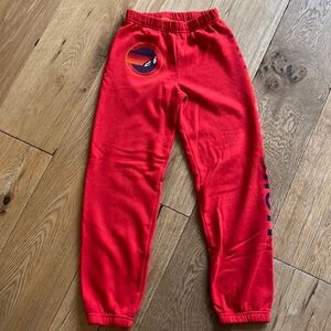 Aviator nation red sweatpants girl size 10
